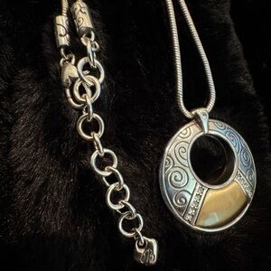 Brighton Silver Swirl Necklace
